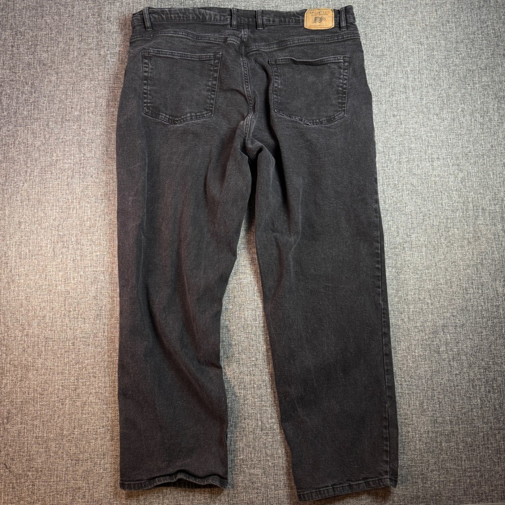 Mens Architect Jean Company Jeans | Waist 40 | Black Faded Straight Leg Denim - Picture 5 of 14